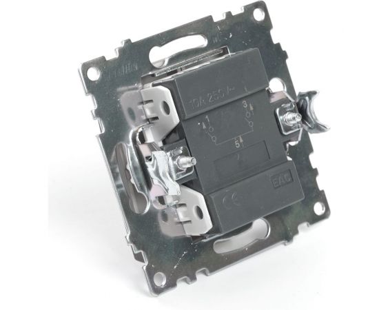 2-клавишный механизм выключателя c индикатором STEKKER GLS10-7102-04, 250В, 10А, серия Катрин, шоколад 49021 – изображение 5