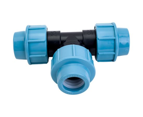 Тройник ПНД компрессионный 25 мм AV Engineering AVE107252525 – изображение 2