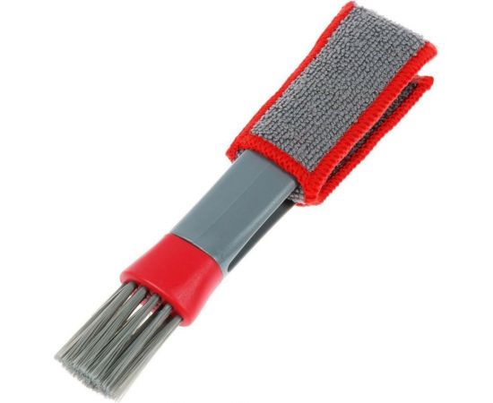 Щетка для чистки труднодоступных мест в салоне авто СИМАЛЕНД 18 см, серо-красный 5572920 