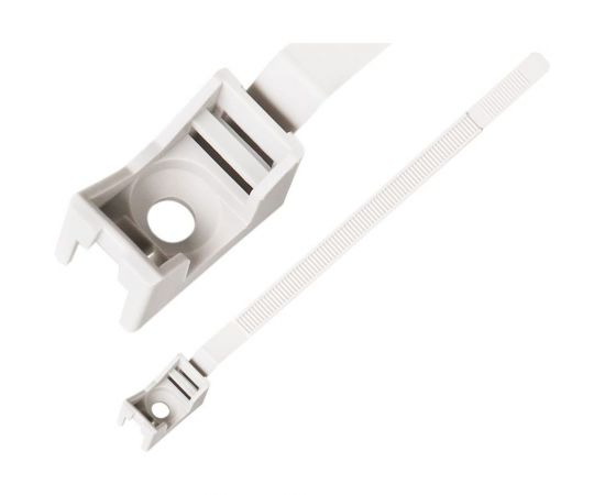 Ремешок-опора для труб и кабеля ЕВРОПАРТНЕР PRNT 16-32 белый, с шурупом и дюбелем, 200 шт. 86677 