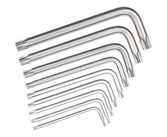 Комплект угловых ключей TORX Jonnesway H07M09S 