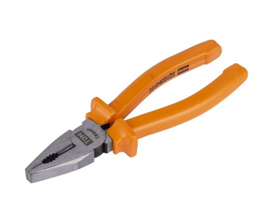 Пассатижи-плоскогубцы TDM с пластиковыми рукоятками, углеродистая сталь, 180 мм, серия Гранит SQ1009-0102 – изображение 5