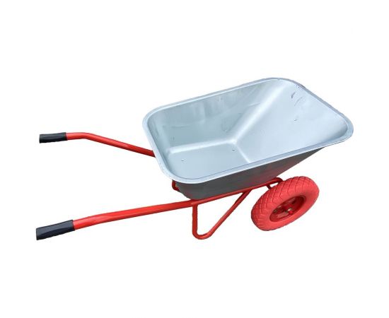 Строительная тачка SevenBerg 110 л, на 2-х литых ПУ колесах 4687203268466 – изображение 8