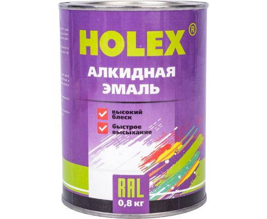 Алкидная автоэмаль Holex 2009 RAL оранжевый глубокий, 0.8 кг HAS-380587 – изображение 4