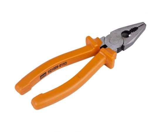 Пассатижи-плоскогубцы TDM с пластиковыми рукоятками, углеродистая сталь, 180 мм, серия Гранит SQ1009-0102 – изображение 3