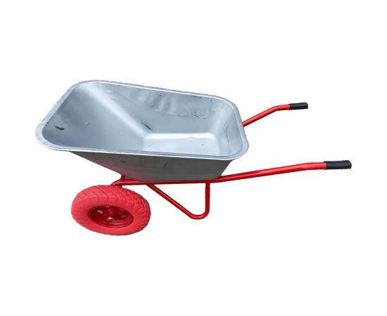 Строительная тачка SevenBerg 110 л, на 2-х литых ПУ колесах 4687203268466 – изображение 6