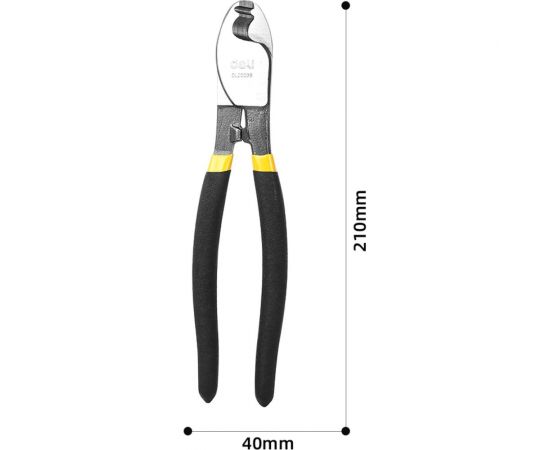 Кабелерез DELI dl20038 210 мм, максимальный диаметр реза 10 мм, противоскользящая рукоять 108854 – изображение 3