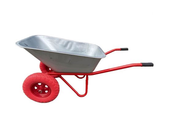 Строительная тачка SevenBerg 110 л, на 2-х литых ПУ колесах 4687203268466 – изображение 7