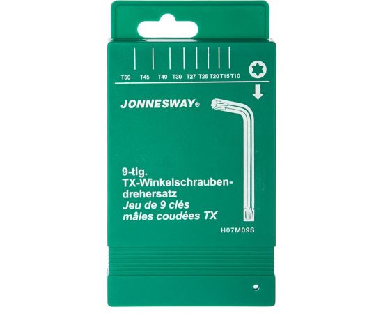 Комплект угловых ключей TORX Jonnesway H07M09S – изображение 3