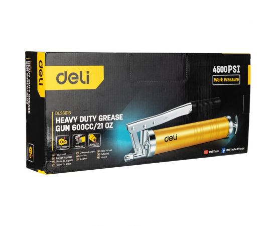 Рычажно-плунжерный шприц DELI DL2601B 600мл 98411 – изображение 7