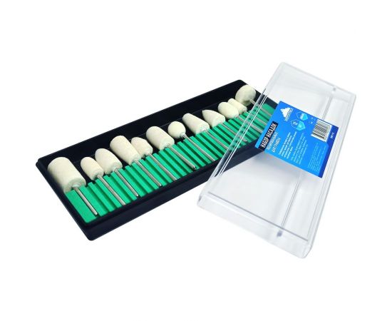 Набор насадок полировальных для гравера 12 шт vertextools 0987-1-12 