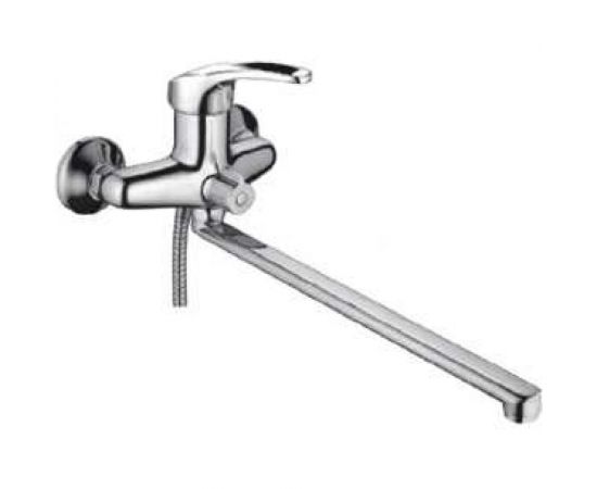 Смеситель для ванны MYNAH поворотный плоский излив, длиной 350 мм, латунь M2227 