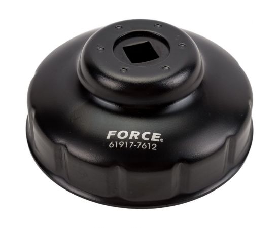 Чашечный фильтросъёмник FORCE D=76мм х12 граней Renault Logan 61917-7612 
