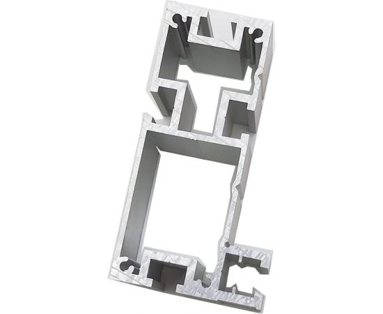 Профиль-шина 100 мм, PR TR100/1SM, анодирование, серебро матовое, 1 м, 3 кг GlobalTOOLS GT-006-108-0001 