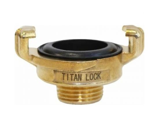 Универсальное соединение для воды TITAN LOCK NEPTUN (GEKA) с наружной резьбой BSP 3/4"", латунь, TLNPM3/4-BR 