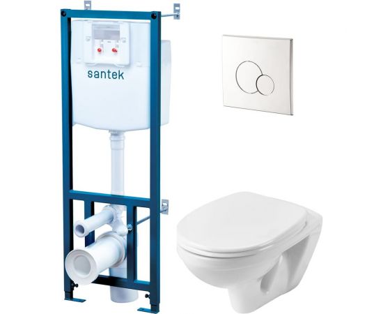 Унитаз Santek БОРЕАЛЬ ПЭК подвесной, с сиденьем soft close 1.WH50.1.544, 00000067921 