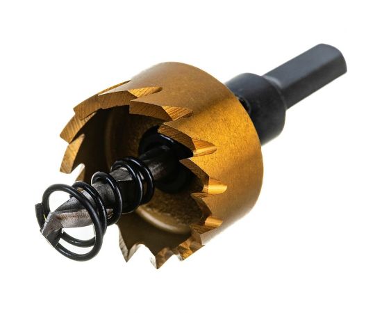 Коронка HSS с нитридтитановым покрытием по металлу 25 мм DENZEL 724104 