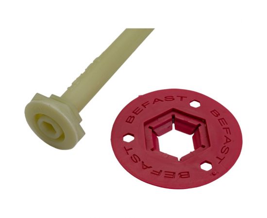 Анкер шуруп ГБ для газобетона BeFast 12/18х230 в комплекте рондоль, 150 шт. ASBF230R150S – изображение 4