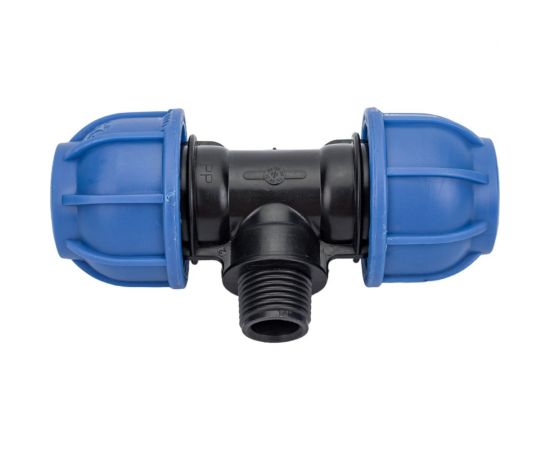 Тройник с наружной резьбой UNIO ШК 25x1/2x25 77025000025M012b 