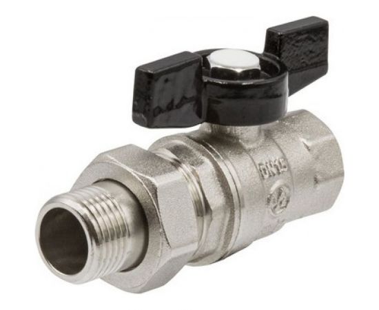 Кран шаровой VRT со сгоном 1/2 бабочка 529595 