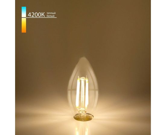 Светодиодная лампа Elektrostandard BLE1412 свеча 7W 4200K E14 C35 прозрачный a049116 