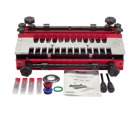 Приспособление для соединений на прямой шип и ласточкин хвост с комплектом из 4-х фрез WOODWORK SMT-301 