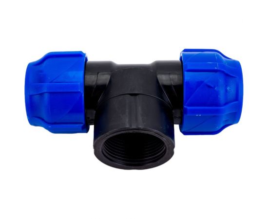 Компрессионный переходной тройник VALFEX ПНД, с внутренней резьбой, 32-1 1/4""-32 1210013211432 