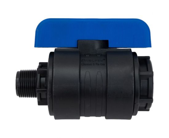 Компрессионный шаровой кран VALFEX ПНД НР/ВН резьба разборный 3/4"- 1"Ду26 1210026034100 