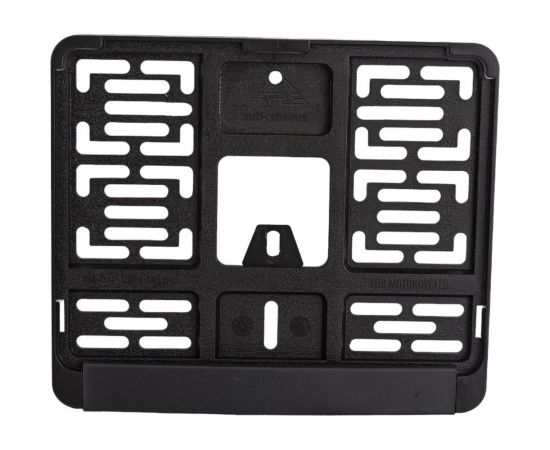 Рамка под номерной знак на мотоцикл/мопед/квадроцикл Airline 190x145 мм, черная AFC-14 