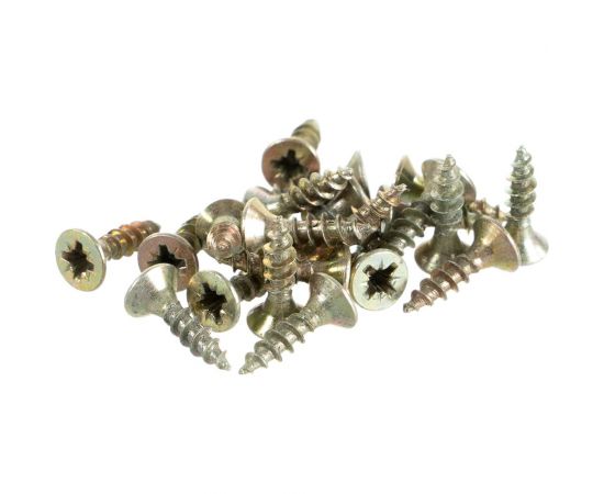 Шуруп Качественный КРЕПЕЖ желтый цинк 3.0x12 1200 шт 0300419 КЧ 