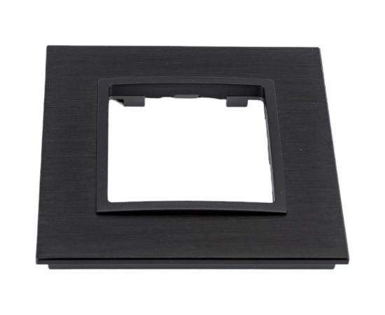 Рамка ЭРА 14-5201-05 на 1 пост, металл, Elegance, чёрный+антрацит Б0034543 