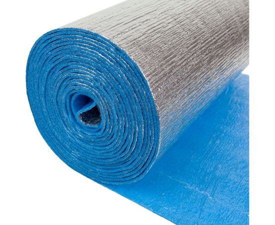 Самоклеящаяся теплоизоляция с фольгой нпэ-лф НПС Развитие тип с 10 мм 0,6x15 м 9м2 4620018382248 