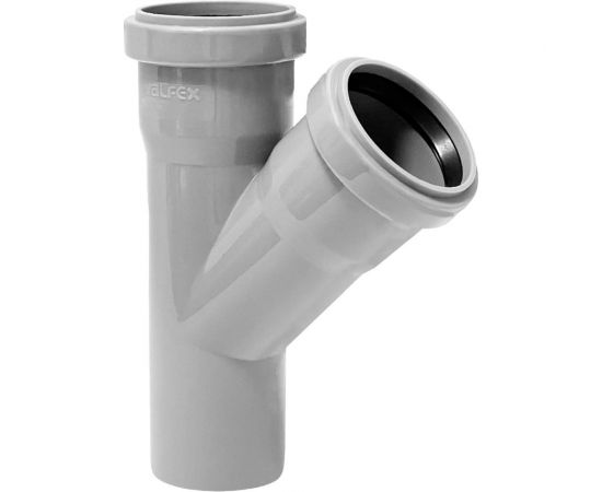 Тройник VALFEX 45 градусов, 40-40, внутренняя канализация 22040040 