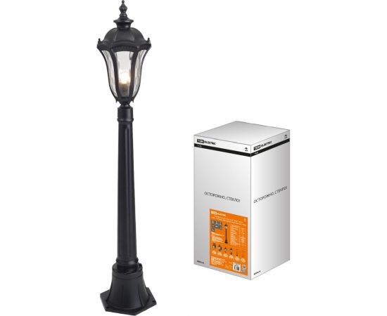 Садово-парковый светильник TDM Вена 1х60 Вт, столб, H1050 мм, прозрачное/чёрный, Е27, SQ0330-2062 