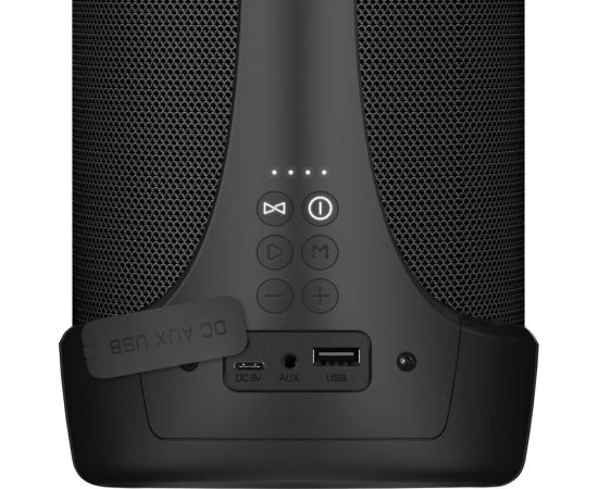 Портативная колонка SVEN АС PS-370 черная, 40 Вт, Waterproof (IPx5), TWS, Bluetooth, FM, USB, microSD, 3600 мА*ч SV-020408 – изображение 5