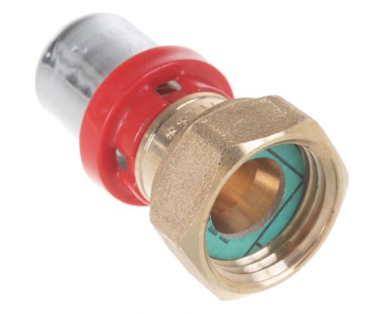 Муфта пресс-В TIEMME с накидной гайкой, плоская прокладка, 16x1/2"" 1650034 – изображение 5