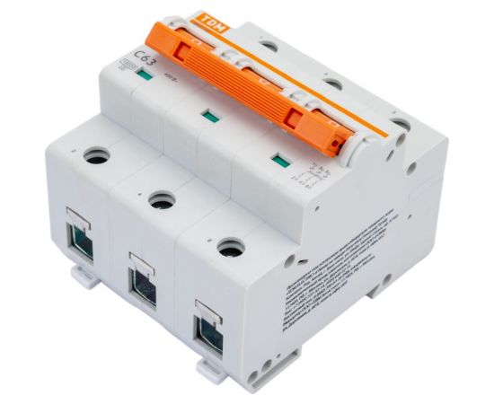 Автоматический выключатель TDM ВА47-125 3Р 63А 15кА С SQ0208-0081 – изображение 6