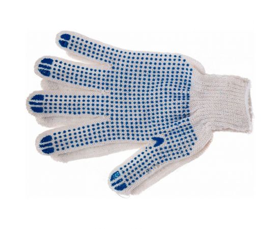 Трикотажные перчатки Россия ПВХ-покрытие Точка, 10 класс 67785 – изображение 4