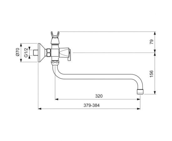 Двуручковый смеситель для ванны VIDIMA Видима Практик BA343AA – изображение 3