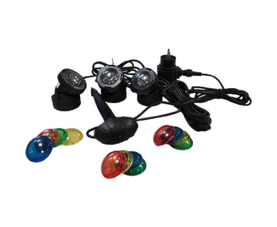 Подводная/надводная подсветка Jebao комплект (3шт). 12 V, 3x1,6 W, со светодиодами PL1-3 LED – изображение 4