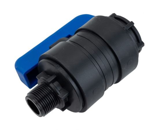 Компрессионный шаровой кран VALFEX ПНД НР/ВН резьба разборный 3/4"- 1"Ду26 1210026034100 – изображение 4