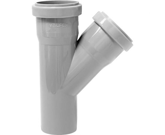 Тройник VALFEX 45 градусов, 40-40, внутренняя канализация 22040040 – изображение 2