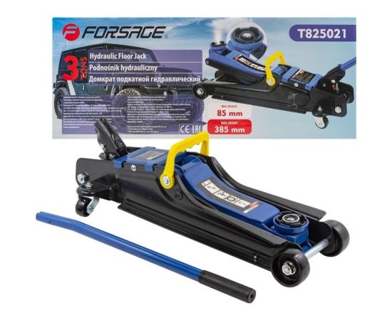 Подкатной низкопрофильный гидравлический домкрат Forsage F-T825021(RF825021) в коробке 3 т 47238 – изображение 3
