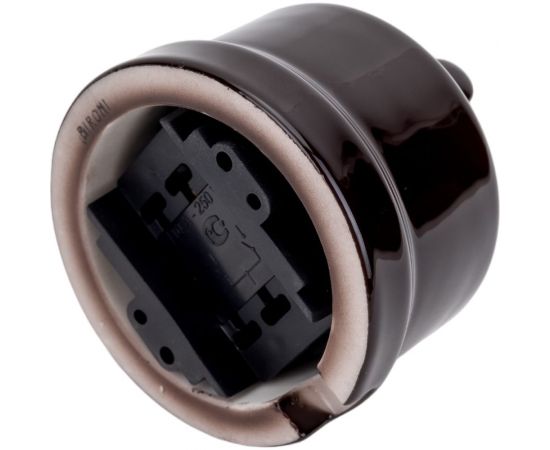 Выключатель BIRONI Лизетта Коричневый 2-клавишный B1-202-02 – изображение 3