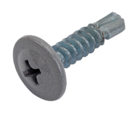 Прессшайба Качественный КРЕПЕЖ 4.2х19 мм, серая RAL 7004, сверло, 250 шт 0300263 КЧ – изображение 4