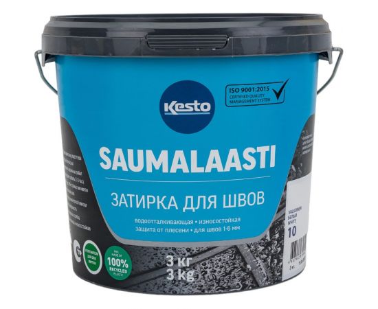 Затирка Kesto Saumalaasti 10, 3 кг, белый T3504.003. – изображение 7