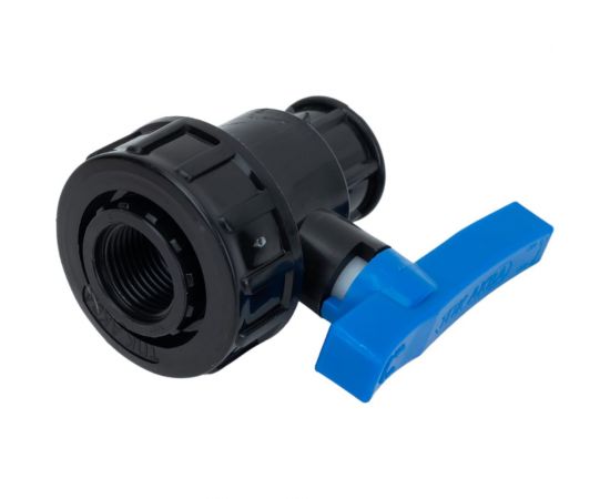 Шаровой компрессионный кран ПОЛИТЭК ВР/ВР 1/2x1/2 ТПК-АКВА, 551221212 – изображение 3