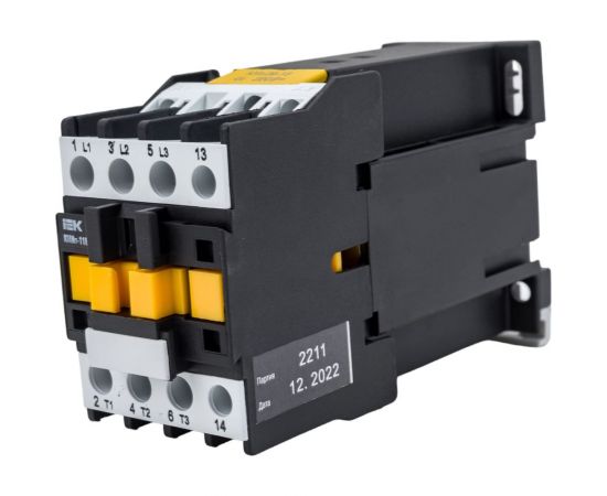 Контактор IEK КМИп-11810, 18А, 220В/АС3, 1НО, ИЭК, KMD11-018-220-10 – изображение 4