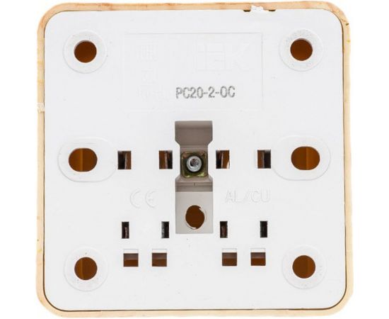 Одноместная розетка IEK РС20-2-ОС без заземляющего контакта, 10А, открытой установки, ОКТАВА, сосна ERO10-K03-10-DC – изображение 3