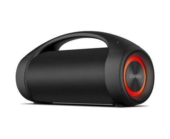 Портативная колонка SVEN АС PS-370 черная, 40 Вт, Waterproof (IPx5), TWS, Bluetooth, FM, USB, microSD, 3600 мА*ч SV-020408 – изображение 14